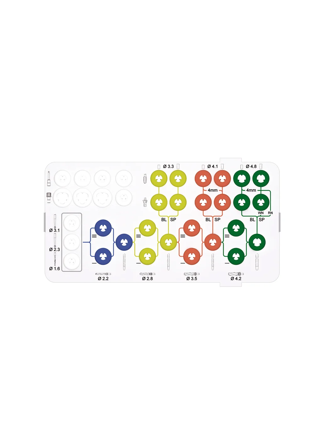 Лоток для модуля В для BL/TL, Straumann®, 041.779, PPSU/Silicone