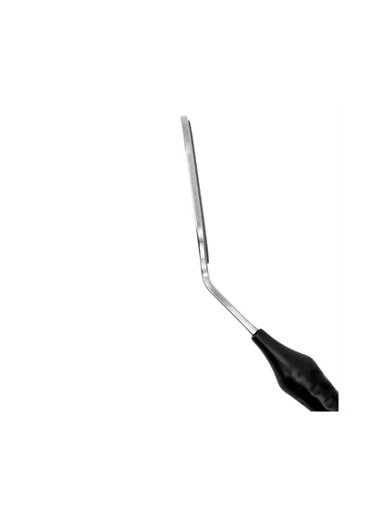Hahnenkratt MEGA Parallelometer FS Rhodium - родиевое зеркало с параллельными насечками, без ручки, 22x37 мм