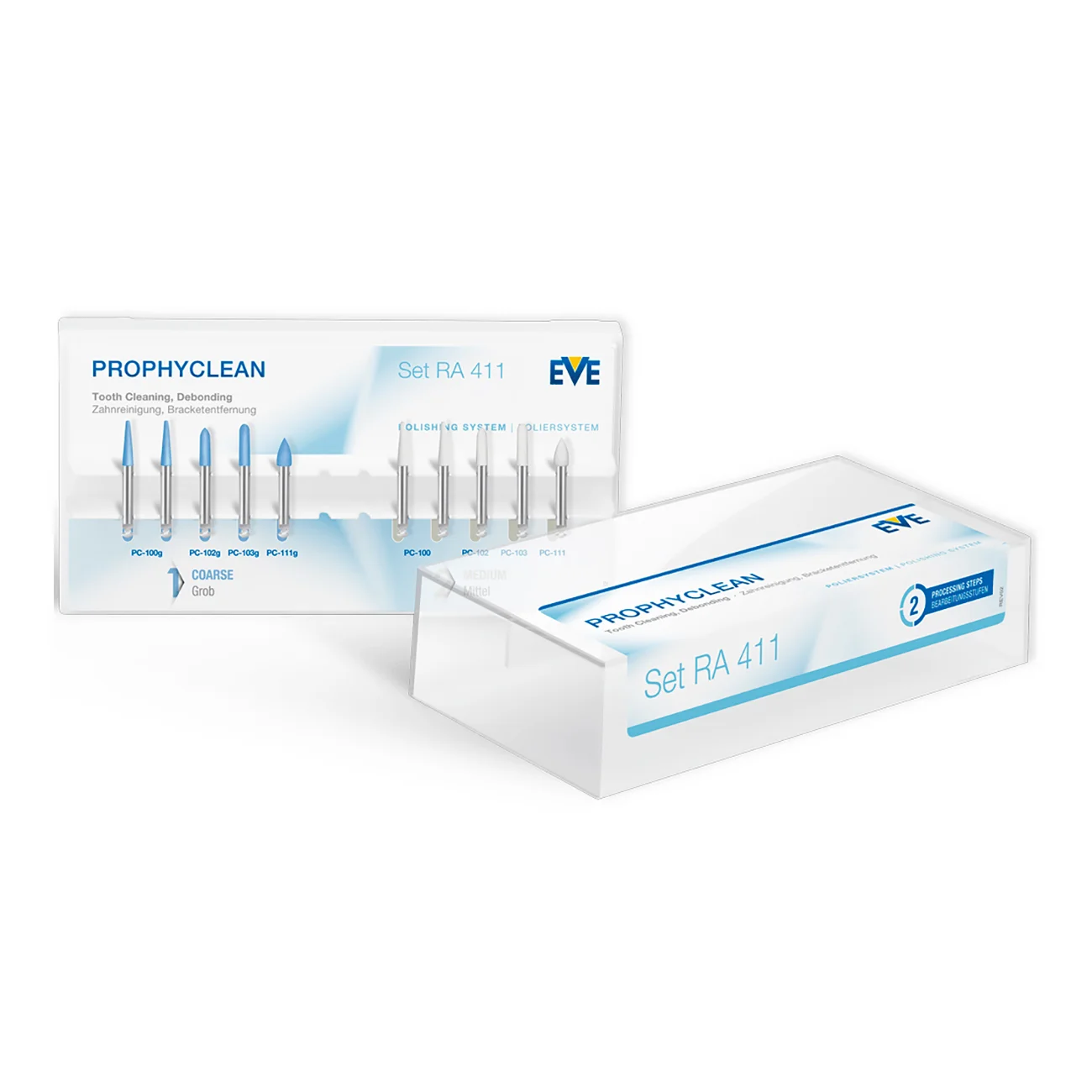 Набор полиров PROPHYCLEAN RA 411 для чистки естественных зубов (10 полиров)