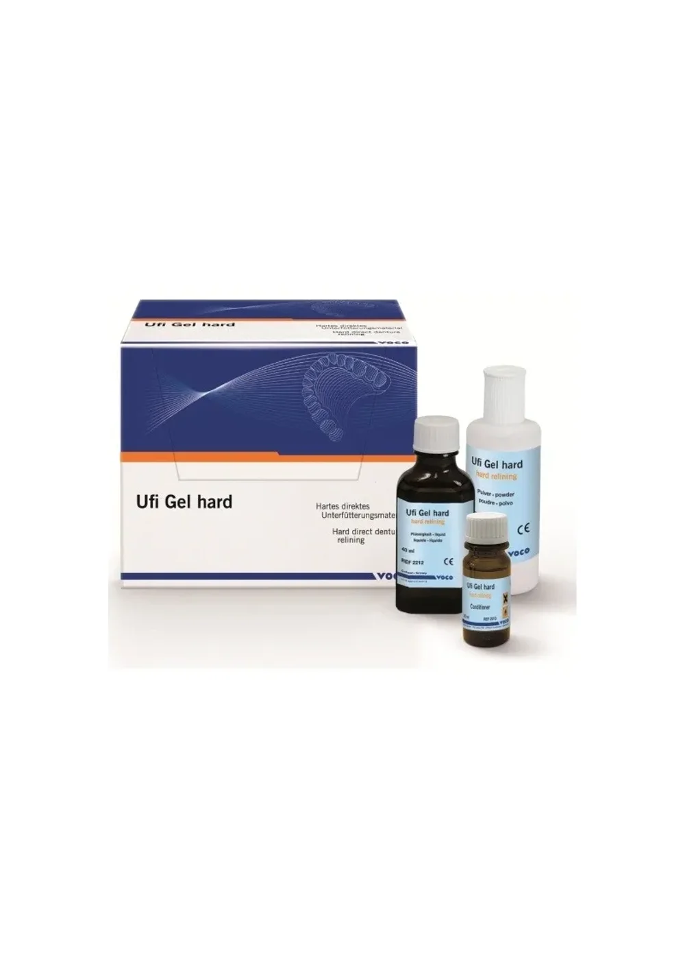 Жесткая прокладка, Voco, Ufi Gel Hard, пор.60г +40мл+20мл
