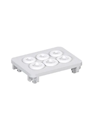 Лоток для модуля А с 3 средними и 3 большими кольцами, Straumann®, 041.765, PPSU/Silicone