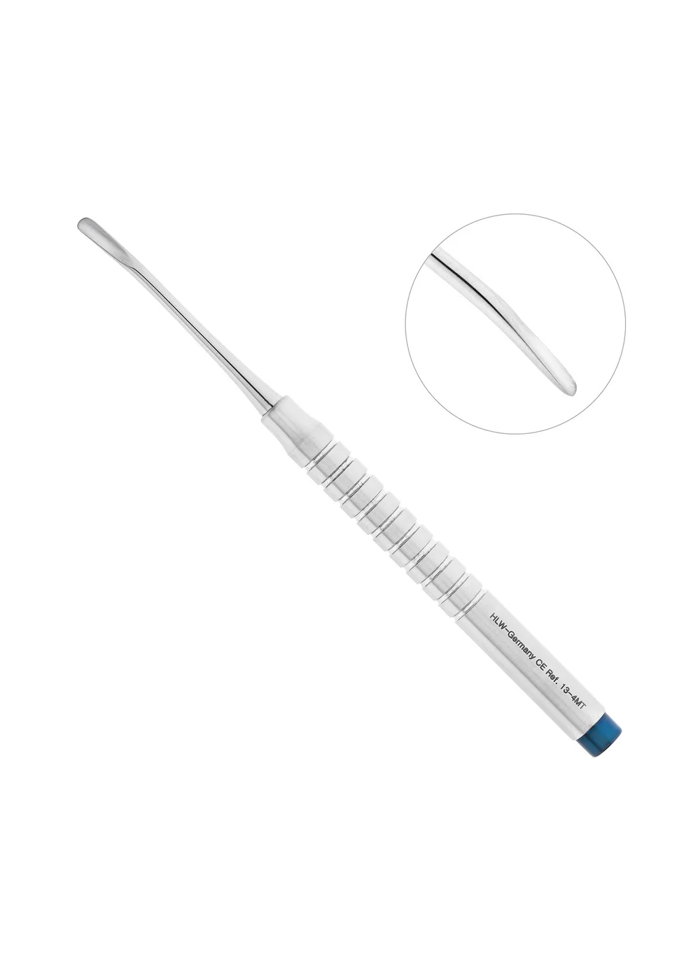 HLW 13-4MT - элеватор мини изогнутый, 3,5 мм, нижняя челюсть
