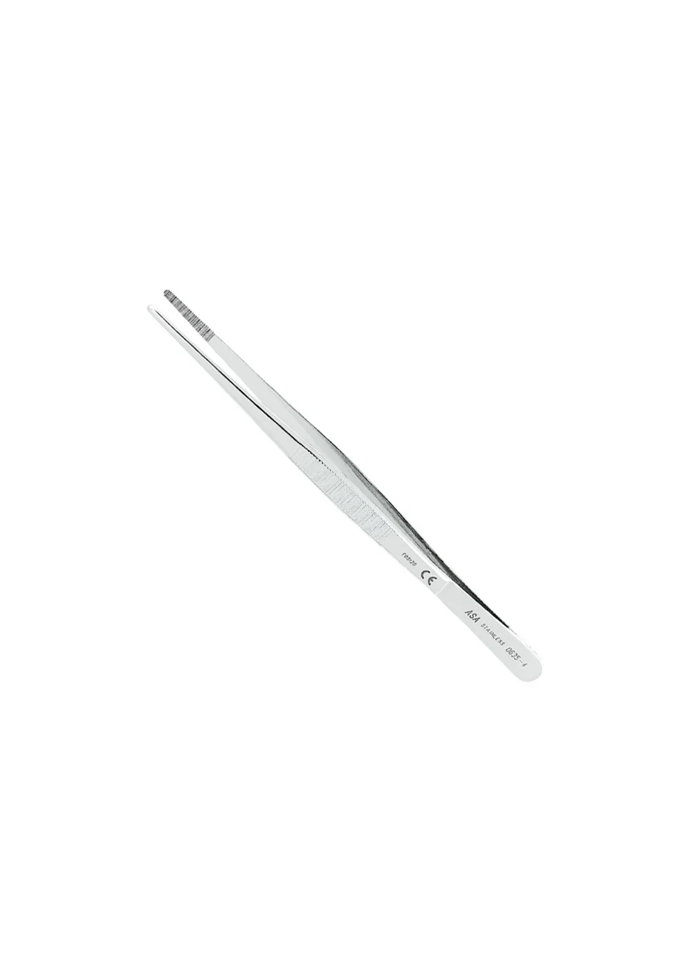Asa Dental 0635-4 - пинцет анатомический прямой с рифлением, 18 см