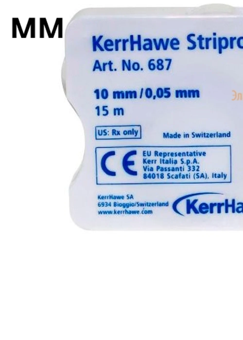 Матрицы стоматологические Striproll прозрачные 10мм./15м./687/Kerr