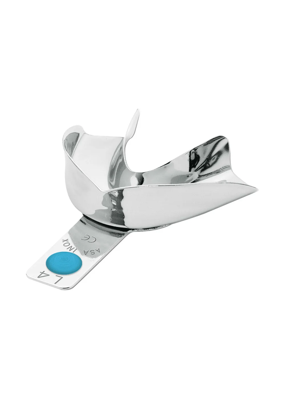 Asa Dental 2802-L4 - ложка слепочная нижняя (M) без перфорации без бортиков