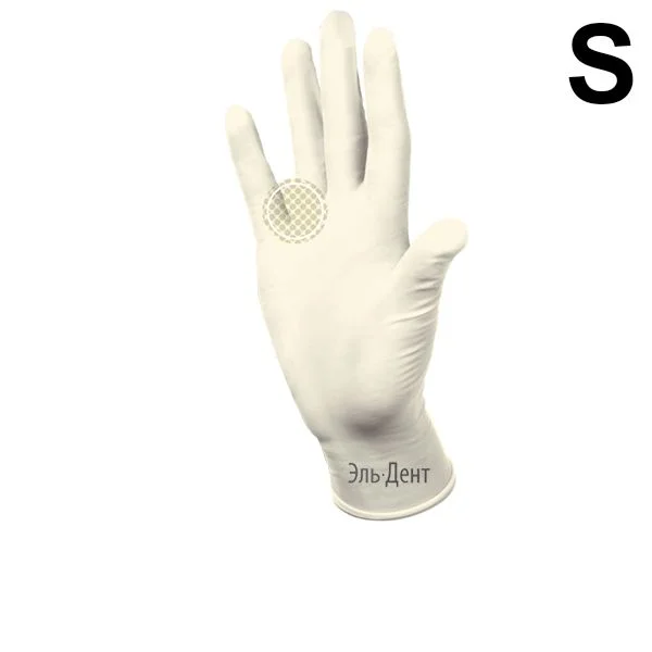 Перчатки латексные  Heliomed  Manual DC750 S 100шт. (50пар)