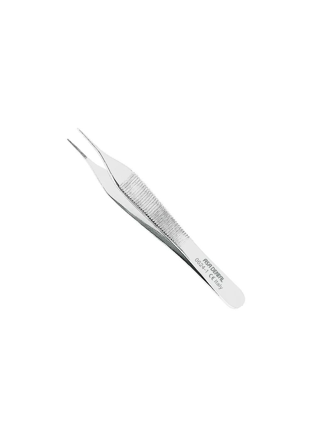 Asa Dental 0624-1 - пинцет прямой, тонкий Micro-Adson, 12 см