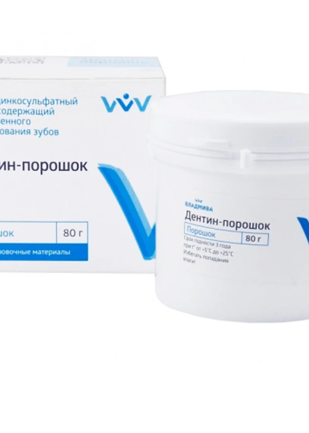 Дентин-порошок водный 80гр, ВладМиВа