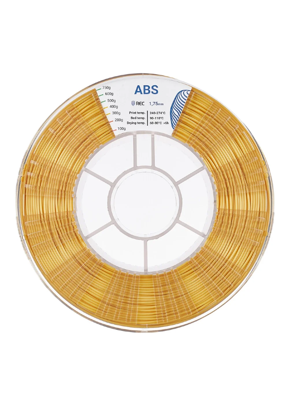 Филамент, UniFormation, ABS золотистый, 1.75 мм, 1 кг