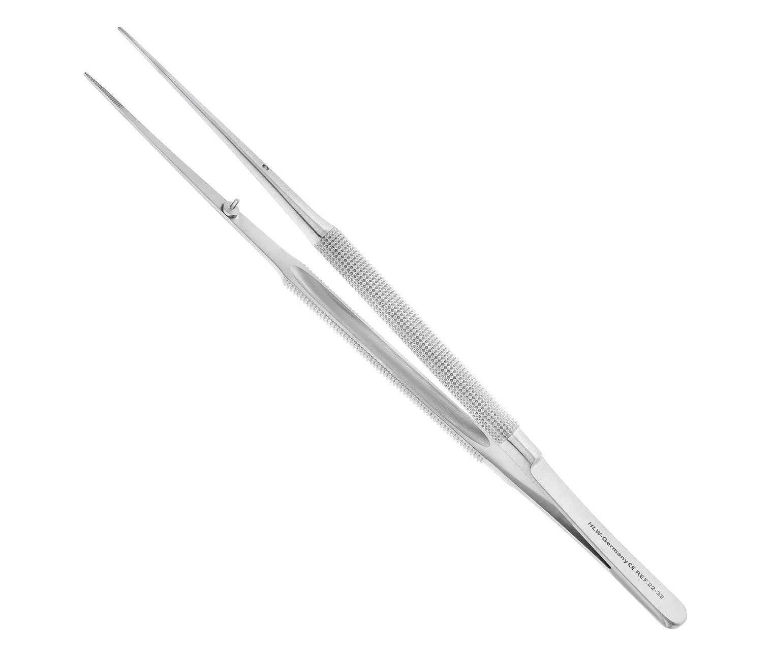Микро-пинцет анатомический прямой Gomel, 18см, 22-32* (HLW Dental Instruments)