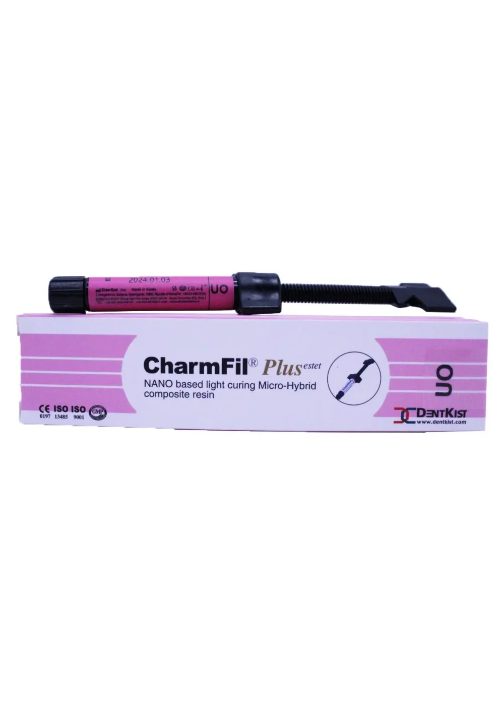 Композит светоотверждаемый нанонаполненный, DentKist, ЧармФил Плюс Рефил (CharmFil Plus Refill), UO, шприц, 4 г