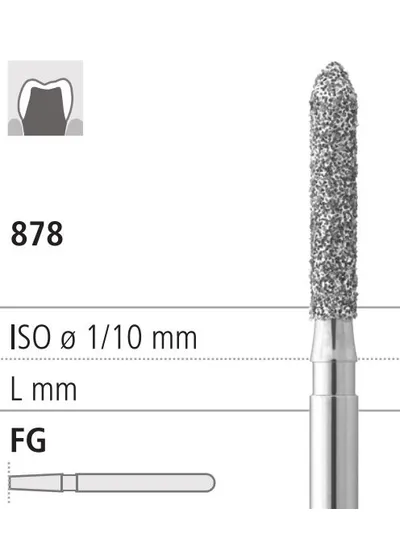 Бор алмазный FG 878/014, зеленый