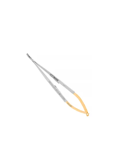 Nopa Instruments AE 579/18 - микроиглодержатель TUC CASTROVIEJO изогнутый, 18 см