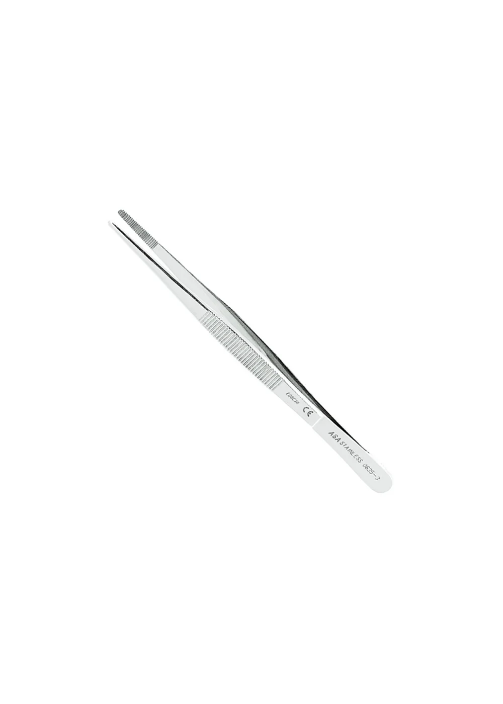 Asa Dental 0635-3 - пинцет анатомический прямой с рифлением, 15 см атравматичный