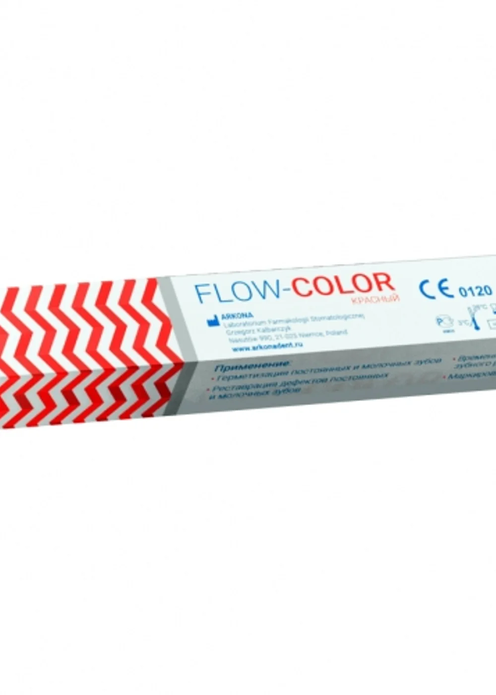 FLOW-COLOR КРАСНЫЙ (1 гр) -цветной микрогибридный светоотв.композит типа "flow", ARKONA