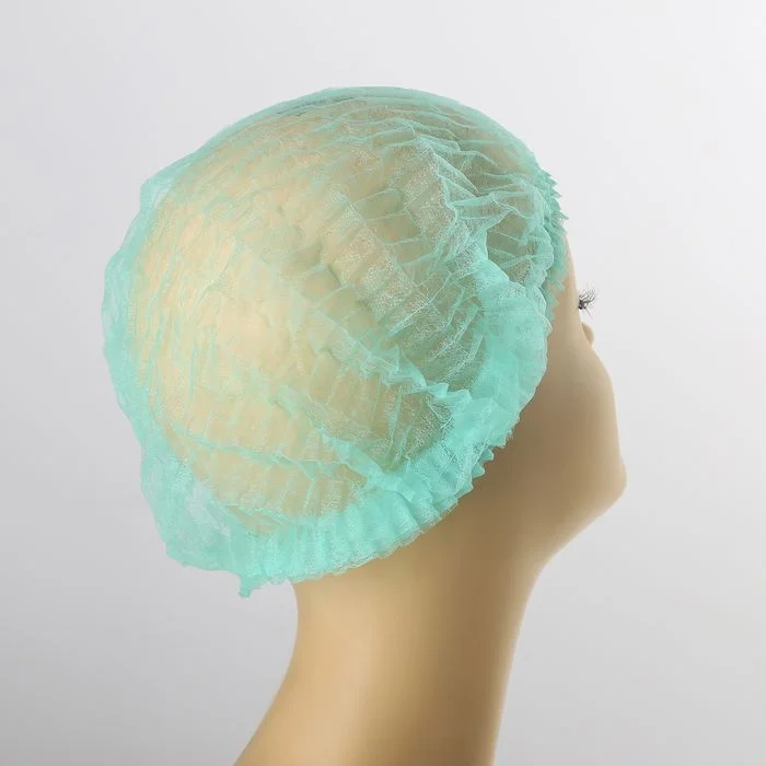 Шапочки Шарлотта на резинке БИРЮЗОВЫЕ, 125шт.