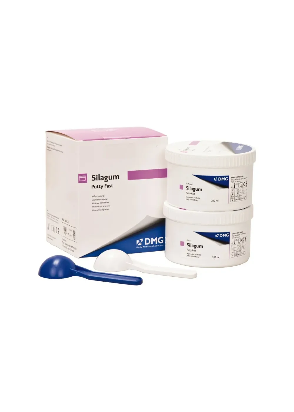 Слепочная масса, DMG, Silagum Putty Fast, база+катал. 2х262мл, 909038