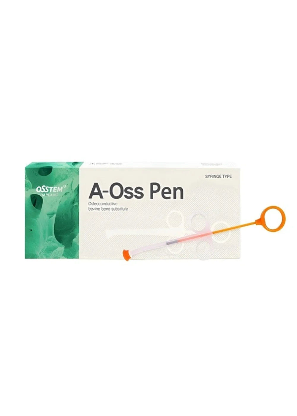 Костный ксенотрансплантат, OSSTEM, A-Oss Pen, гранулы 0.25-1.0 мм, 0.25 мл, шприц