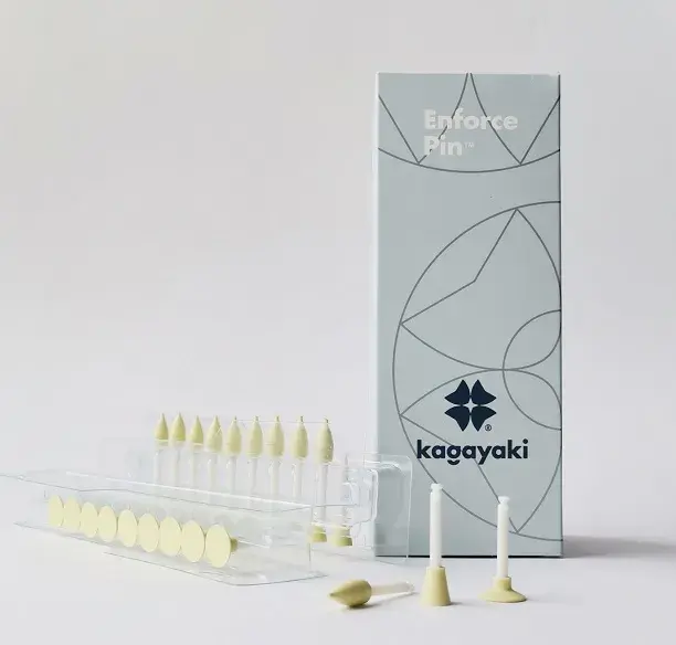 Набор полиров 'Kagayaki Enforce Pin' (пуля,диск,чашка) - жёлтые (уретан), µ 32, упаковка: 30 штук