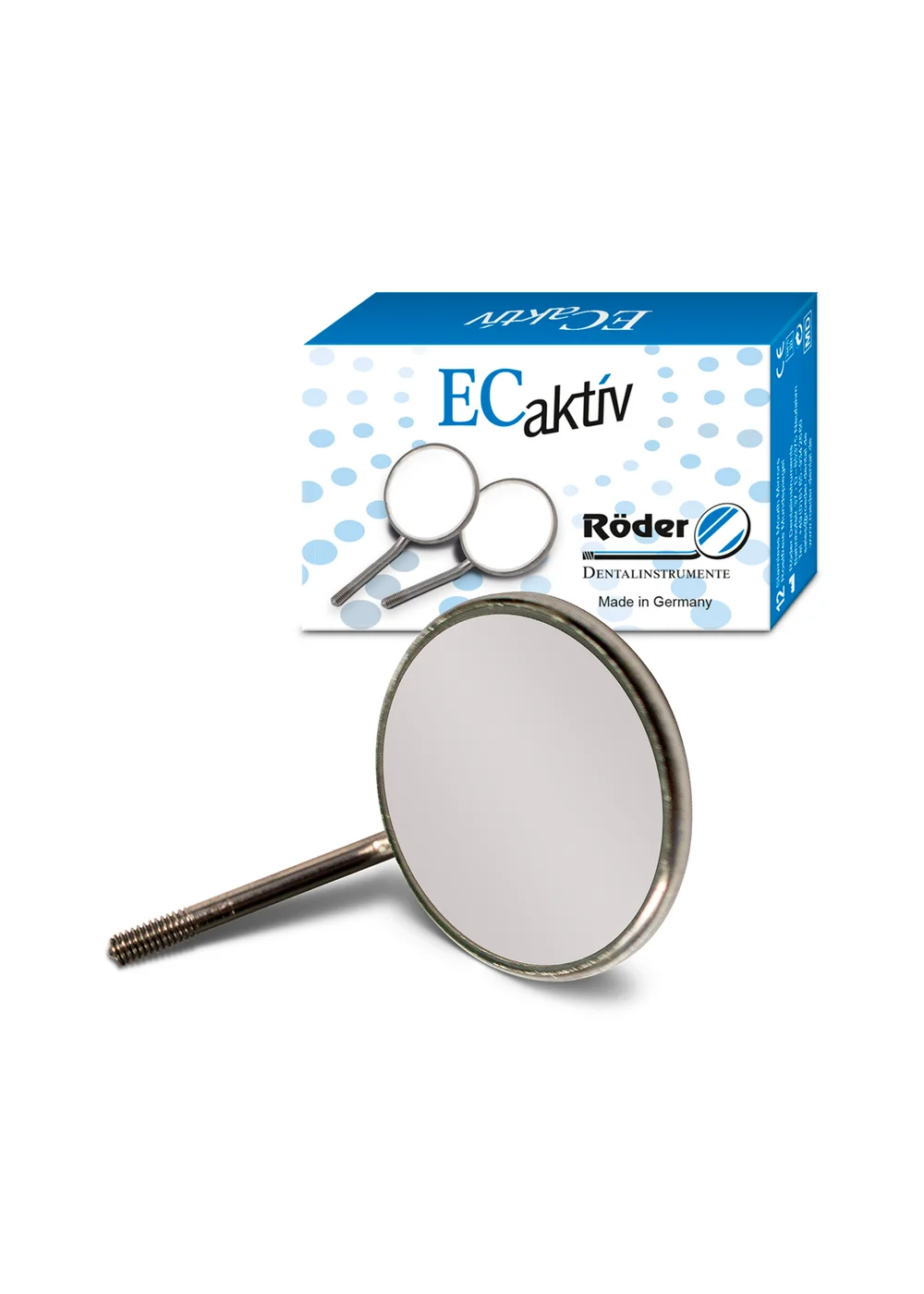 Roder Dentalinstrumente EC Aktiv - зеркало увеличительное, без ручки, размер 5, 24 мм, 12 шт