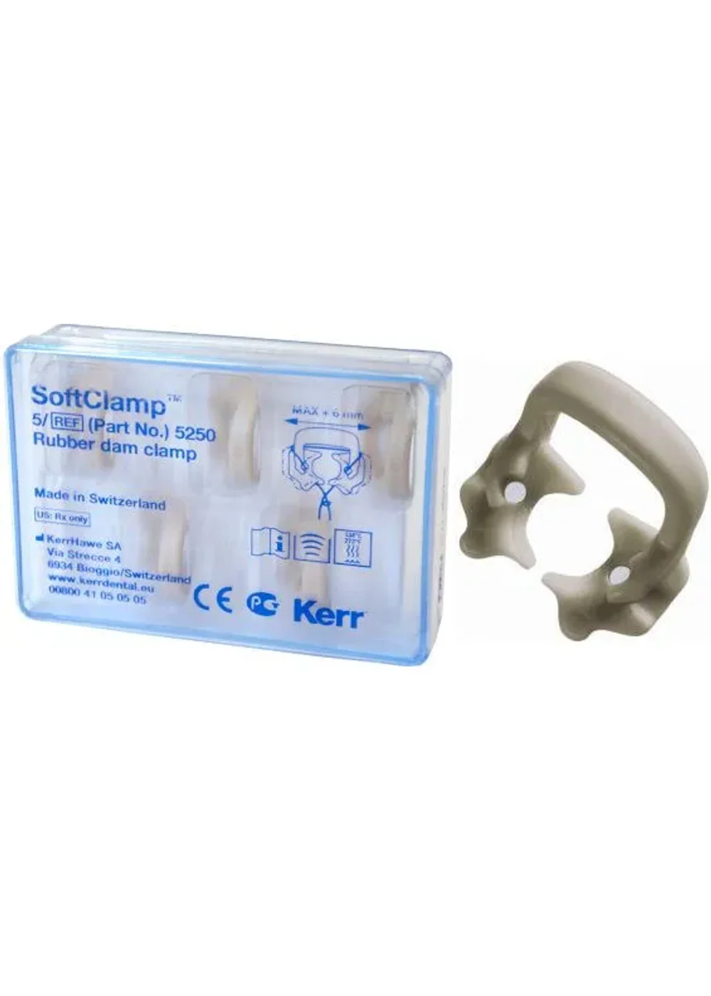 Кламмер универсальный, KERR, SoftClamp, набор 5 шт