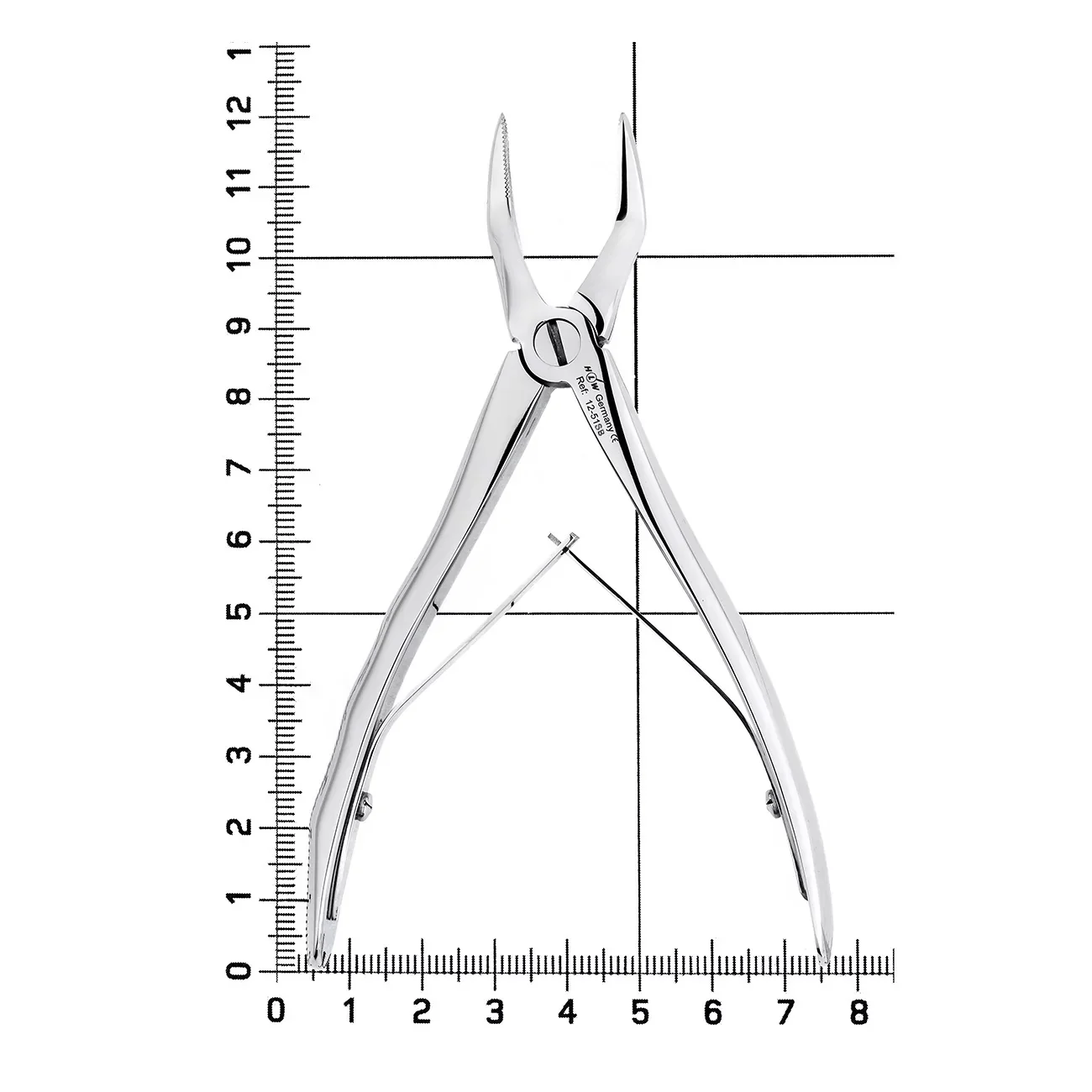 Щипцы №51SB для удаления зубов детские, верхние корневые, анатомическая ручка.