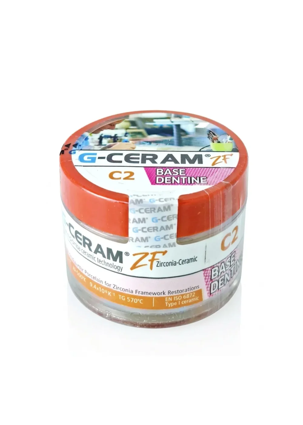 Керамическая масса дентинная, G-CERAM, ZF базовый дентин Base Dentine C2, 20г