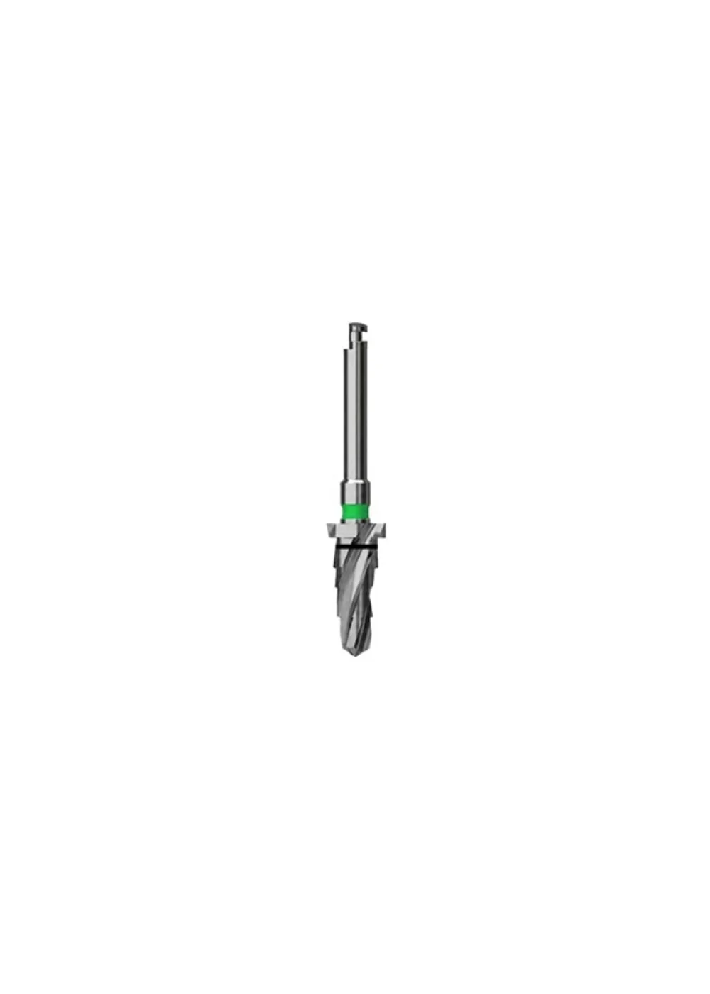 Сверло коническое, OSSTEM, Taper KIT, трехлезвийное, D=4.0 мм, L=10.0 мм, TL=34.5 мм, Y-Dim=0.9 мм, цвет зеленый