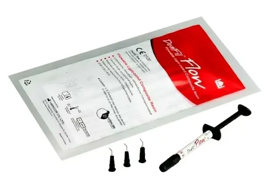 Denfil Flow Рефил 2 г, цвет A2, жидкотекучий композитный светоотверждаемый материал, Vericom