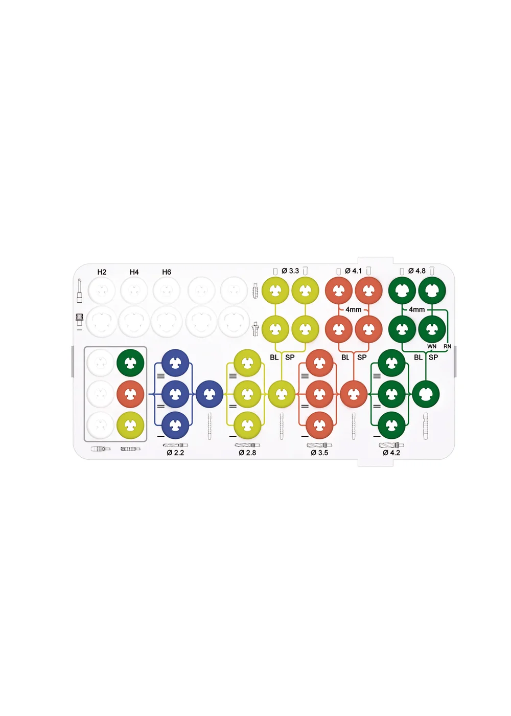 Лоток для модуля В для хирургии по шаблонам для BL/TL, Straumann®, 041.782, PPSU/Silicone