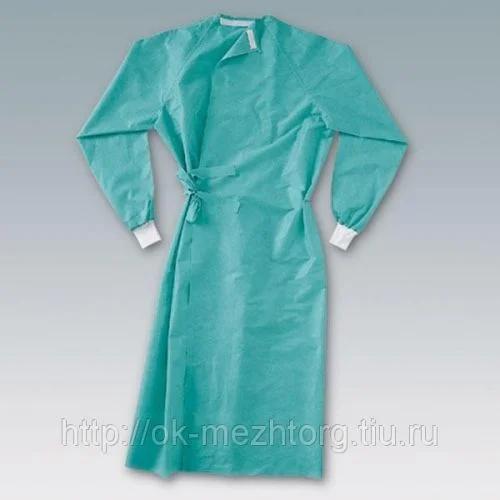 Халат НЕстерильный  (рукав на манжетах) спанбонд 25 г/м² , длина 140 см.