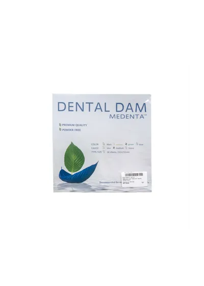 Medenta Dental Dam - завеса резиновая "Раббер дам" Медента зеленая/средняя