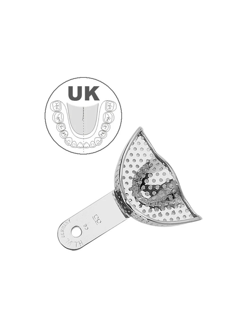 HLW 33-60 - ложка слепочная UK