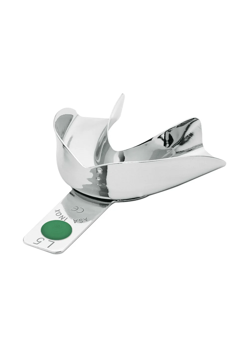 Asa Dental 2802-L5 - ложка слепочная нижняя (L) без перфорации без бортиков