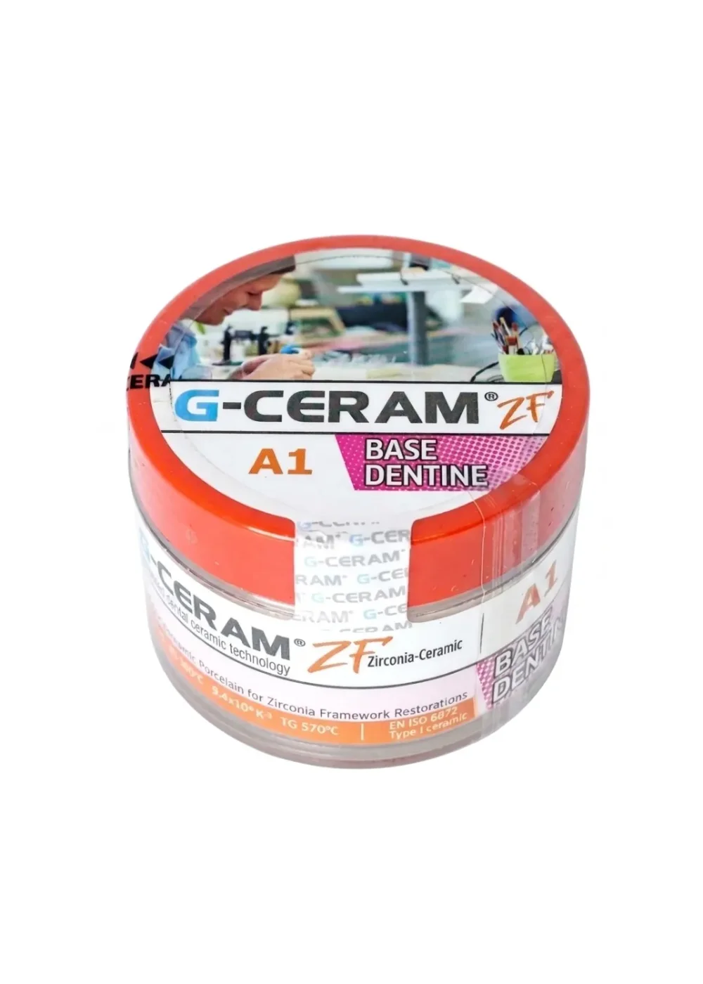 Керамическая масса дентинная, G-CERAM, ZF базовый дентин Base Dentine A1, 20г