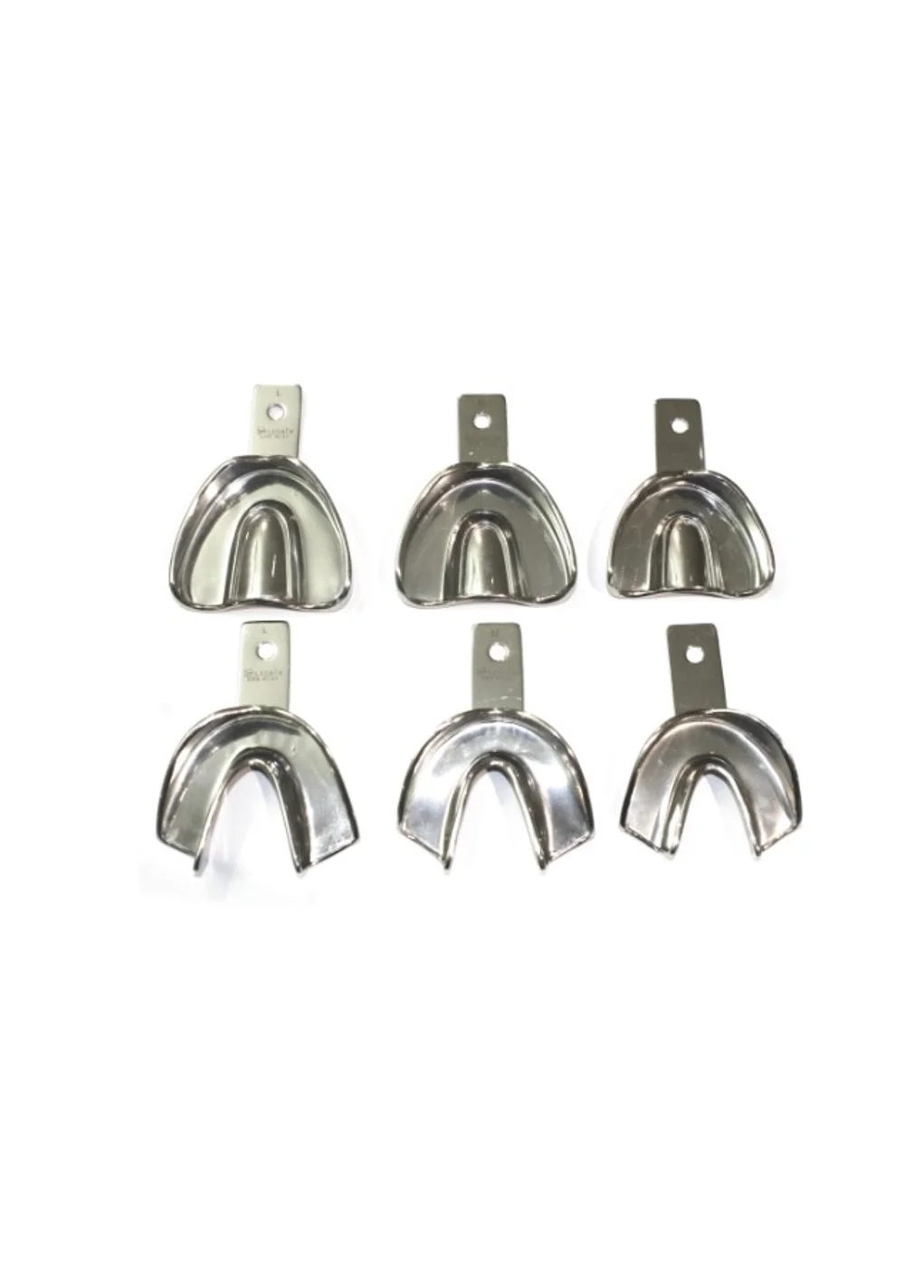 Legrin M-530-9043 - ложки слепочные Legrin, неперфорированные 6 шт (3 верх + 3 низ) - S, M, L