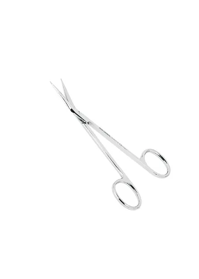 Asa Dental 0301-2 - ножницы для десны N2 изогнутые по плоскости с зубчиками на одном лезвии, 11,5 см