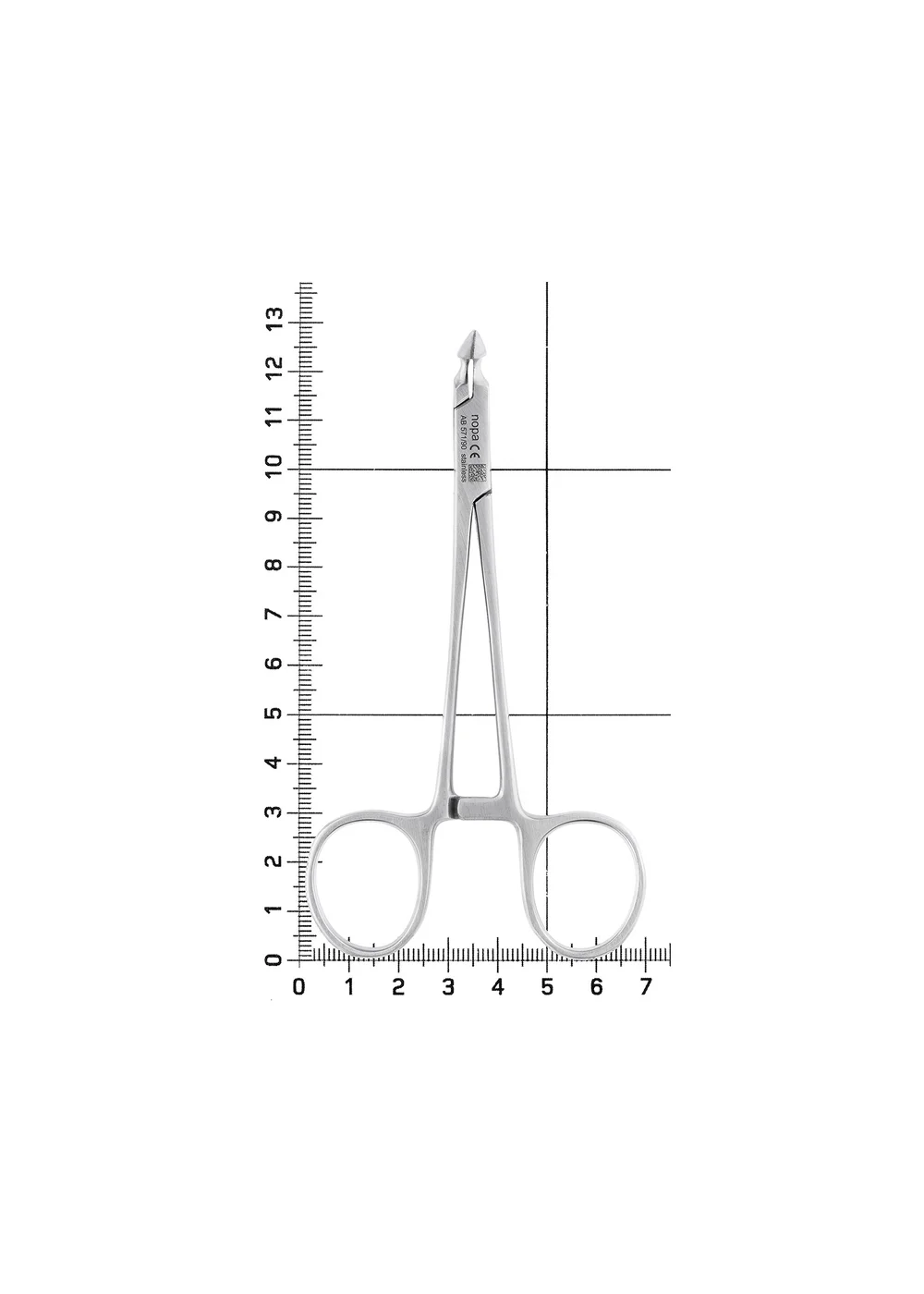 Nopa Instruments AB 571/90 - щипцы извлекающие для костных обломков, изогнутые на 90 градусов, 13,5 см