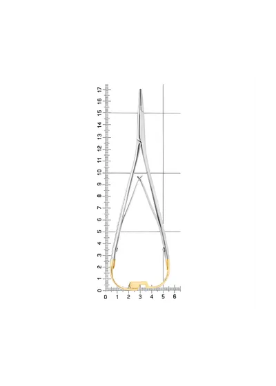 HLW 20-22A - иглодержатель хирургический Mini-Head Lichtenberg TC, 17 см
