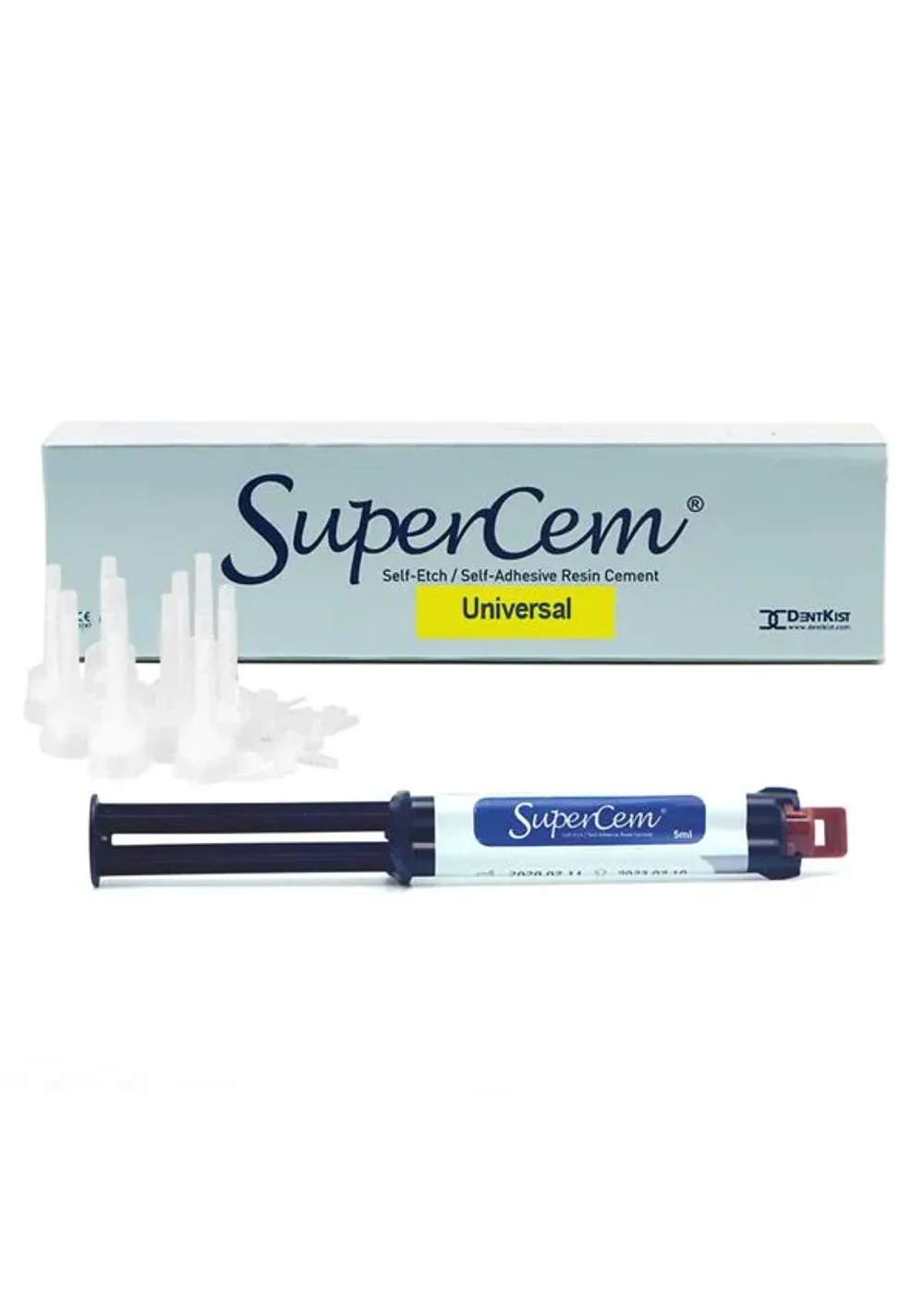 Цемент, DentKist, ЧармСуперЦем (SuperCem), универ., композитный самопротравливающий, 1шпр.х5мл+10+10