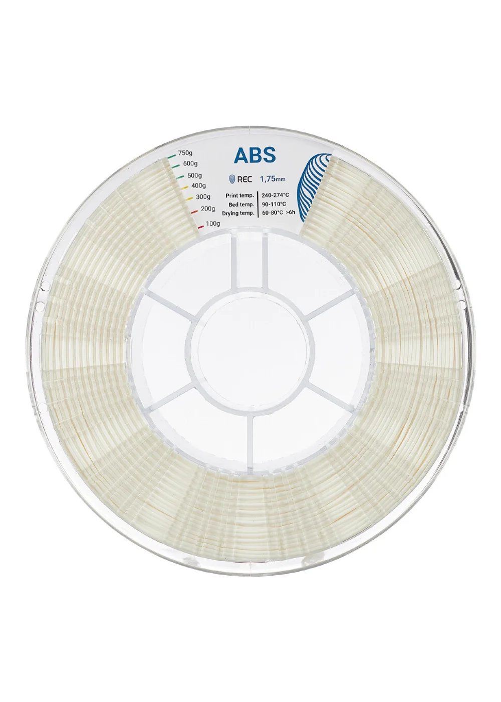 Филамент, UniFormation, ABS Белый, 1.75 мм, 1 кг