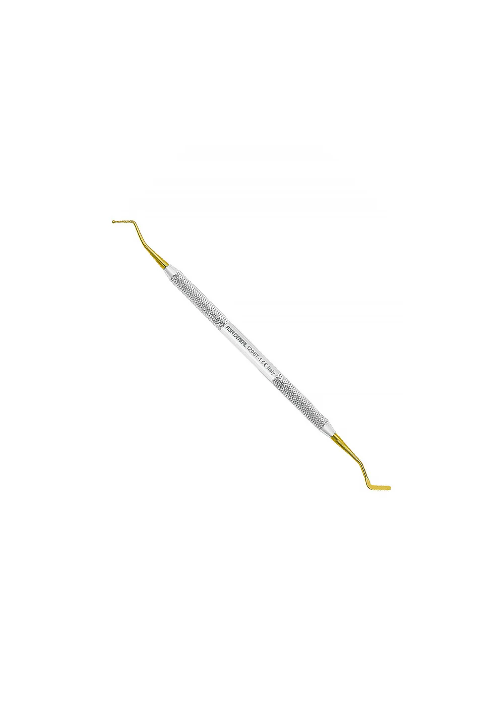 Asa Dental 1208T-1 - штопфер-гладилка N1 двусторонняя (шарик-гладилка) с нитрит-титановым покрытием (золотым)