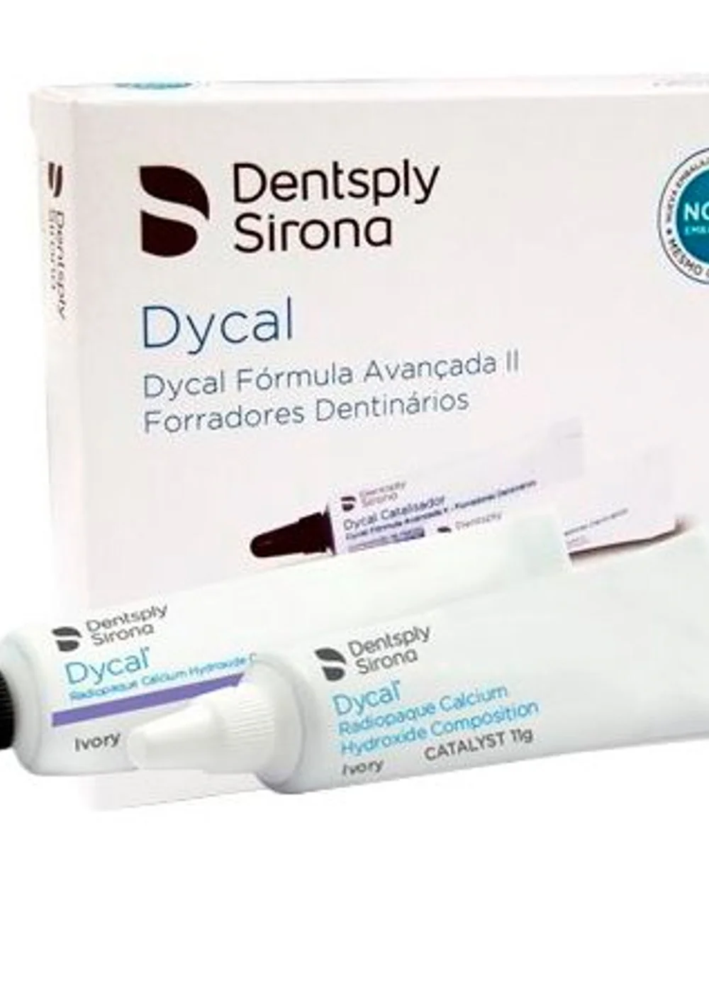 Материал подкладочный, Dentsply Sirona, Dycal Ivory, 13г+11г, самоотверждаемый