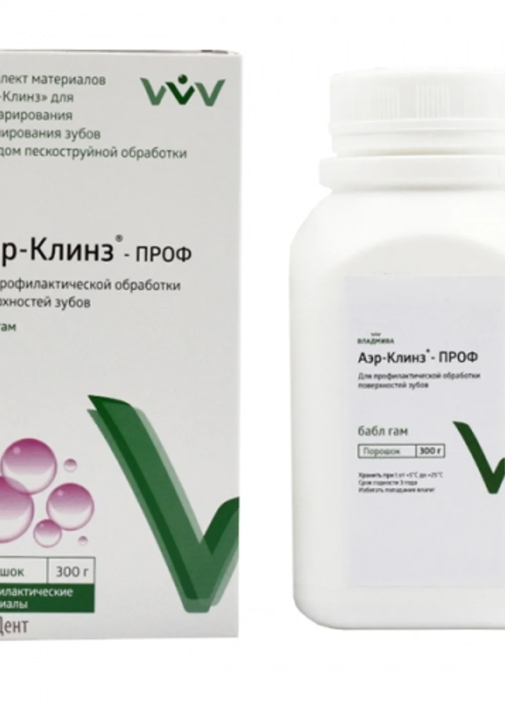 Порошок Аэр-Клинз ПРОФ бабл-гам (65мкм)(300г). ВладМиВа
