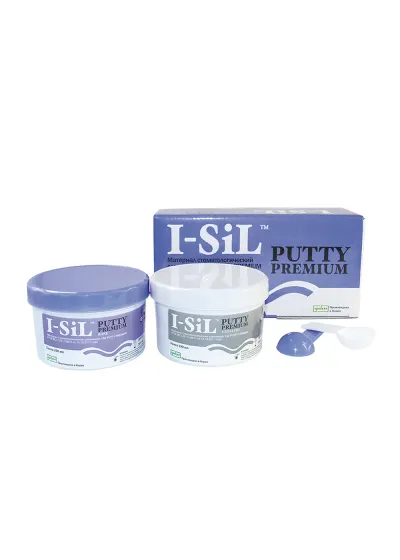 Слепочная масса, Spident, I-Sil Putty Premium, база+катал. 2х290мл