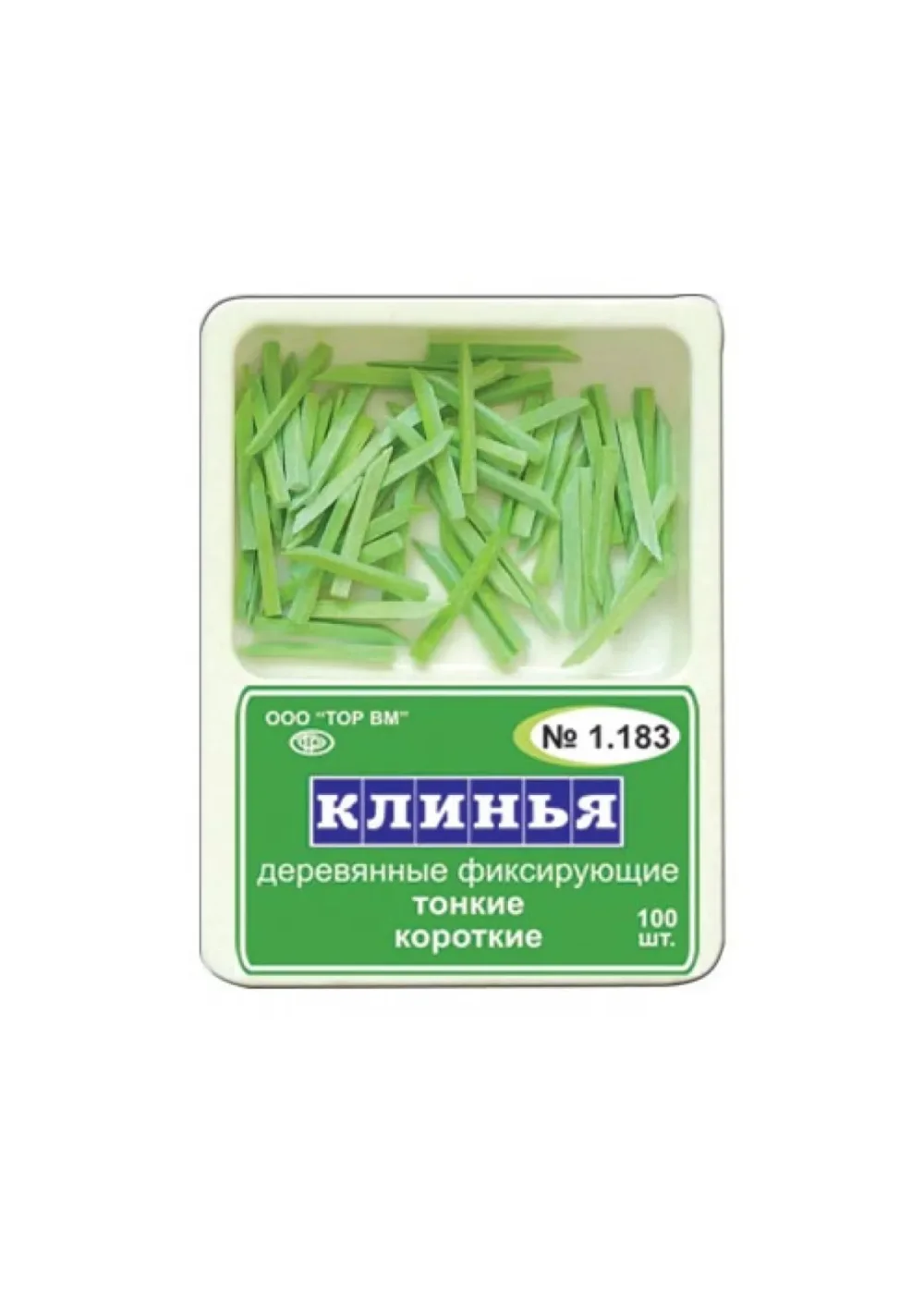 Клинья, TOP BM, деревянные зелёные #1.183