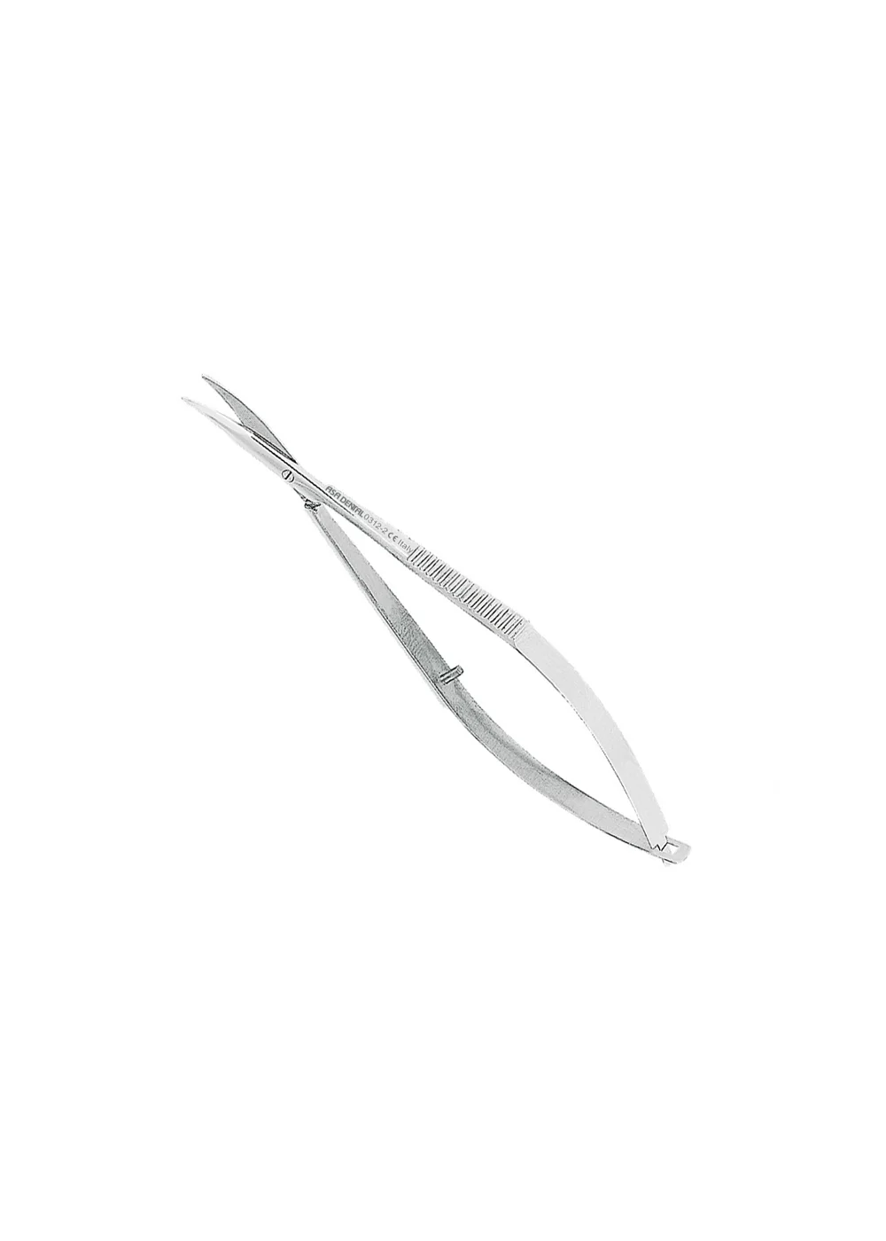 Asa Dental 0312-2 - ножницы для десны изогнутые, не острые, на защелке, 11 см