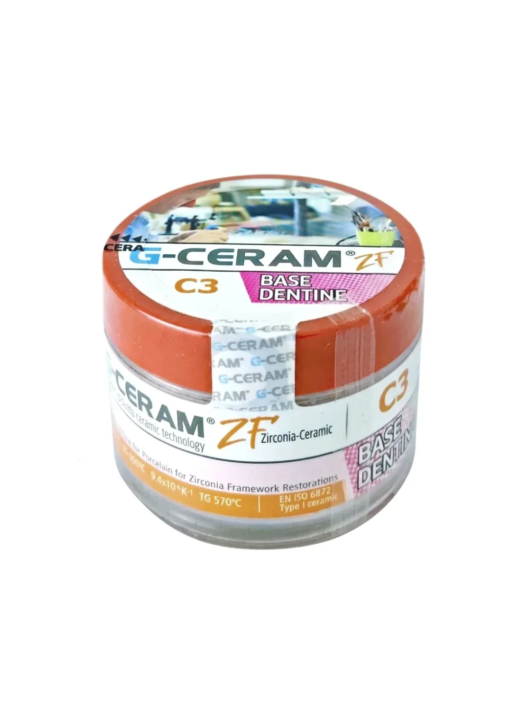 Керамическая масса дентинная, G-CERAM, ZF базовый дентин Base Dentine C3, 20г