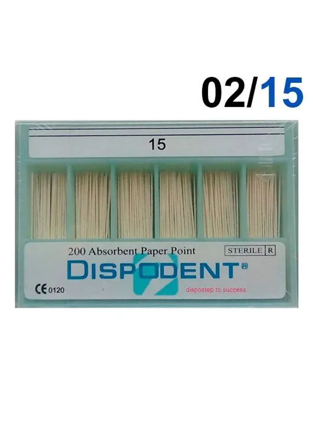 Абсорбенты, Dispodent, конус 02 №15, 200шт