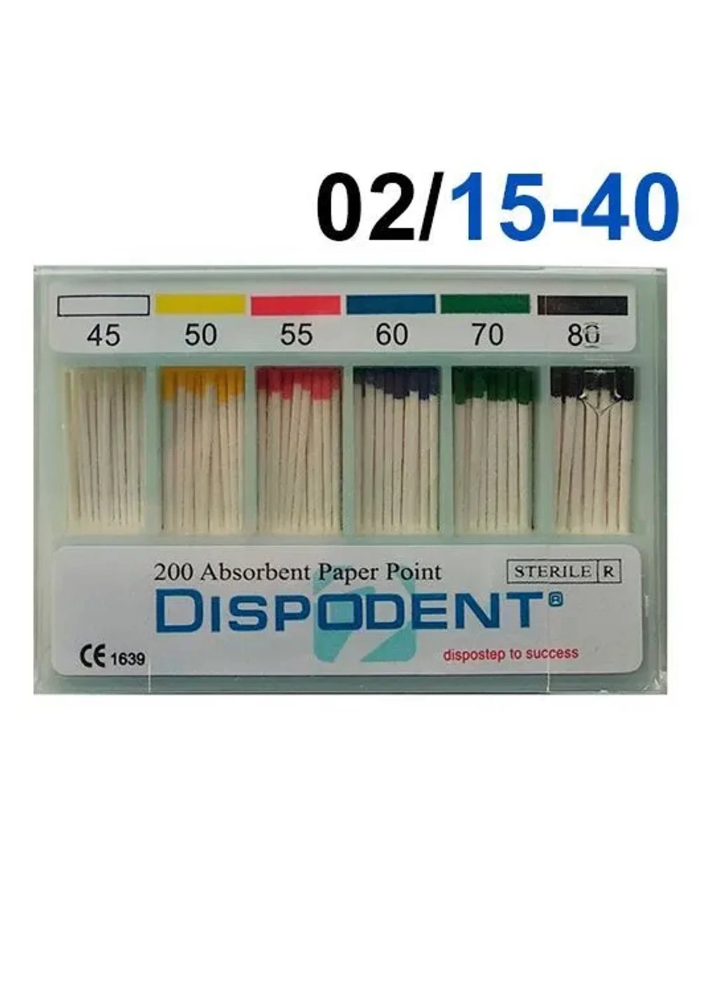Абсорбенты, Dispodent, конус 02 №15-40, 200шт